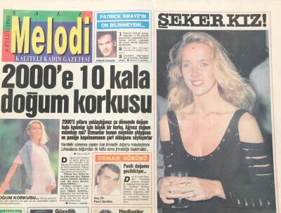 Sabah Gazetesi Melodi Eki 4 Eylül 1990 - Müjde Şekerözü Günümüzün Genç Kız Sembolü-Çok Küpeli Erkek Modası GZ36342 - 1