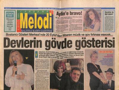 Sabah Gazetesi Melodi Eki 4 Eylül 1991 - Şener Şen Emel Sayın Ajda Pekkan GZ75320 - 1