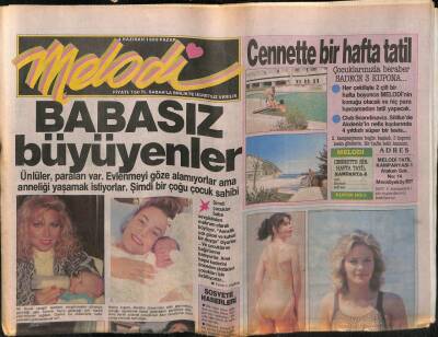 Sabah Gazetesi Melodi Eki 4 Haziran 1989 - Perihan Savaş Kızı Zübeyde Melek İle GZ63351 - 2