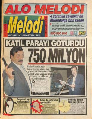 Sabah Gazetesi Melodi Eki 4 Nisan 1992 - Berlinde Dakika Başı Suç İşleniyor GZ94200 - 1
