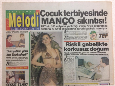 Sabah Gazetesi Melodi Eki 4 Ocak 1990 - Giyim Sanayinin Kraliçesi, Perihan Savaş Yurda Döndü GZ24696 - 1