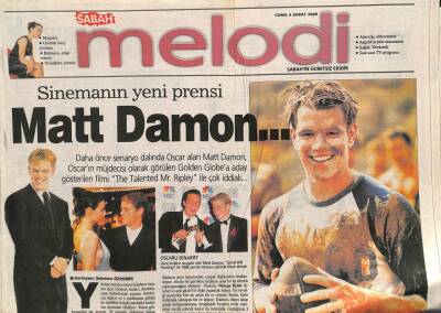 Sabah Gazetesi Melodi Eki 4 Şubat 2000 - İstanbulun Eski Eğlenceleri GZ109731 - 1