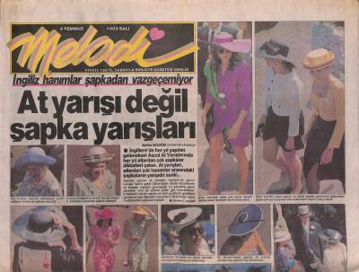 Sabah Gazetesi Melodi Eki 4 Temmuz 1989 - Türk Gazeteci Joan Collinsi Mat Etti... GZ119448 - 1