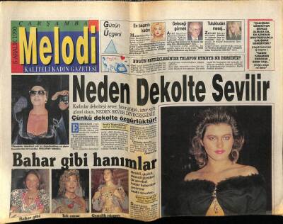 Sabah Gazetesi Melodi Eki 5 Aralık 1990 - Neslihan Yargıcı Ve Dekolte GZ75431 - 1