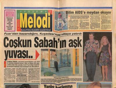 Sabah Gazetesi Melodi Eki 5 Eylül 1991 - Coşkun Sabahın Aşk Yuvası GZ75319 - 1