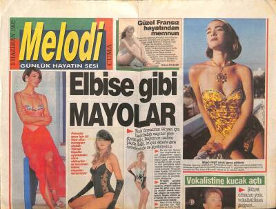 Sabah Gazetesi Melodi Eki 5 Haziran 1992 - Bülent Ersoyun Cesareti GZ61975 - 1