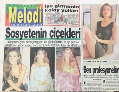 Sabah Gazetesi Melodi Eki 5 Kasım 1990 - Sahil Güvenliğin Güzelleri -Hülya Koçyiğit Muradına Erdi GZ36344 - 1