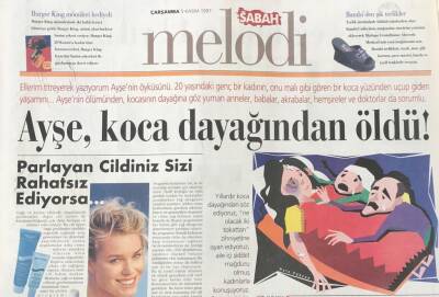 Sabah Gazetesi Melodi Eki 5 Kasım 1997 - Ayşe, Koca Dayağından Öldü-Çağdaş Eğitimde 12 Yıl GZ36349 - 1