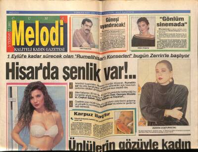 Sabah Gazetesi Melodi Eki 5 Temmuz 1991 - Fatih Kısaparmak,Güneşi Uyandıracak GZ75361 - 1