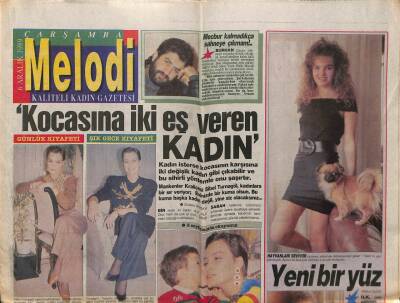 Sabah Gazetesi Melodi Eki 6 Aralık 1989 - Hülya Koçyiğitin Sinema Rekoru GZ61988 - 1