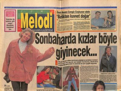 Sabah Gazetesi Melodi Eki 6 Eylül 1991 - Ümit Besen - Cengiz Coşkuner El Ele GZ75318 - 1