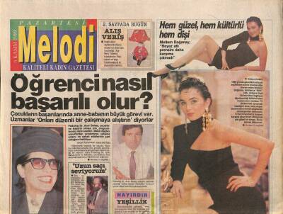 Sabah Gazetesi Melodi Eki 6 Kasım 1989 - Müjdat Gezen Ve Samra İyi Anlaşıyor GZ93488 - 1