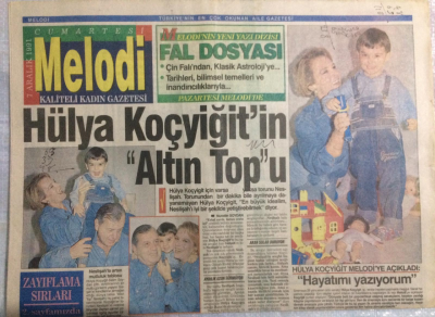 Sabah Gazetesi Melodi Eki 7 Aralık 1991 - Hülya Koçyiğitin Altın Topu - GZ21391 - 1