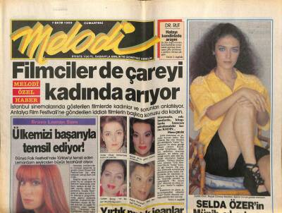 Sabah Gazetesi Melodi Eki 7 Ekim 1989 - Selda Özerin Münih Çıkarması GZ78237 - 1