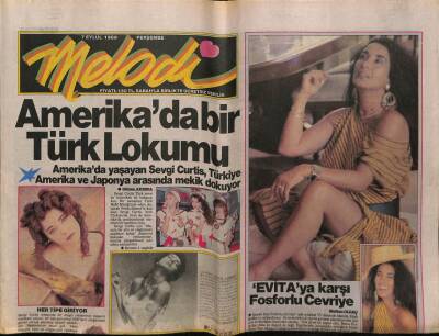 Sabah Gazetesi Melodi Eki 7 Eylül 1989 - Evitaya Karşı Fosforlu Cevriye GZ78253 - 1