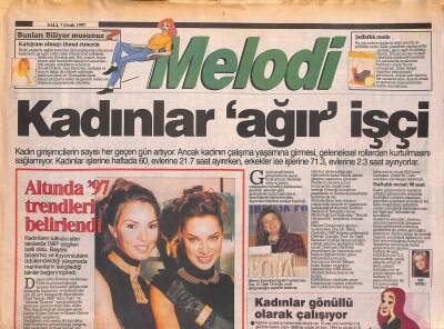Sabah Gazetesi Melodi Eki 7 Ocak 1997 - Okan Bayülgen Kadınlar Katildir GZ119401 - 1
