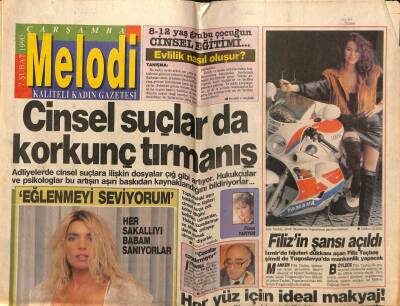 Sabah Gazetesi Melodi Eki 7 Şubat 1990 - Cinsel Suçlarda Korkunç Tırmanış GZ75399 - 1