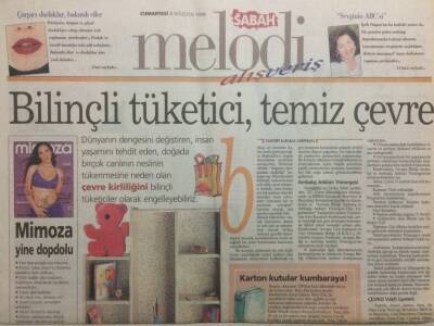 Sabah Gazetesi Melodi Eki 8 Ağustos 1998 - Kadının Gri Dünyası GZ34824 - 1