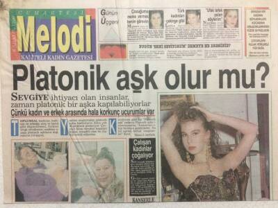 Sabah Gazetesi Melodi Eki 8 Aralık 1990 - Platonik Aşk Olur Mu? GZ35787 - 1