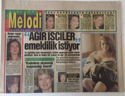 Sabah Gazetesi Melodi Eki 8 Kasım 1989 - Ağır İşçiler Emeklilik İstiyor GZ22983 - 1