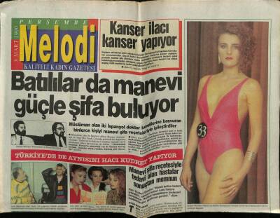 Sabah Gazetesi Melodi Eki 8 Mart 1990 - Füsun Önalda Kabareci Oldu GZ75254 - 1