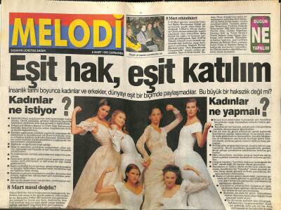 Sabah Gazetesi Melodi Eki 8 Mart 1995 - Recep Tayyip Erdoğan Rüstem Batumun Konuğu GZ102711 - 1