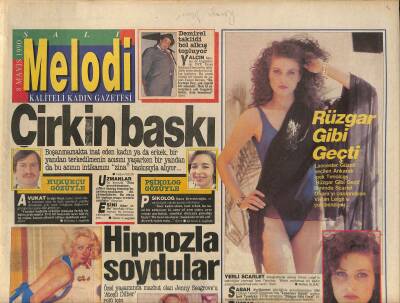Sabah Gazetesi Melodi Eki 8 Mayıs 1990 - Yıldız Kenter ABDden Döndü GZ126172 - 1