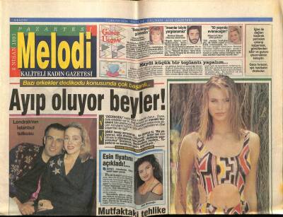 Sabah Gazetesi Melodi Eki 8 Nisan 1991 - Muazzez Abacıdan Besmele GZ75340 - 1