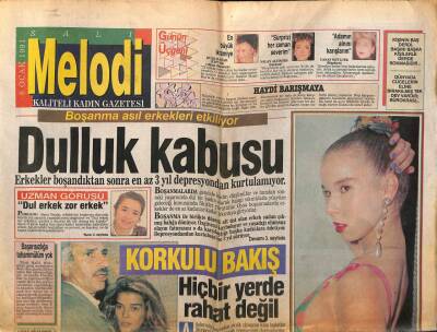 Sabah Gazetesi Melodi Eki 8 Ocak 1991 - Aslıhan Tükel,Yalnız Özgür Ve Mutluyum GZ63022 - 1