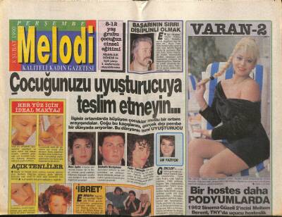 Sabah Gazetesi Melodi Eki 8 Şubat 1990 - Rutkay Aziz Başarının Sırrı Disiplinli Olmak GZ116306 - 1