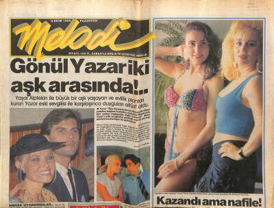 Sabah Gazetesi Melodi Eki 9 Ekim 1989 - Gönül Yazar İki Aşk Arasında GZ78236 - 1