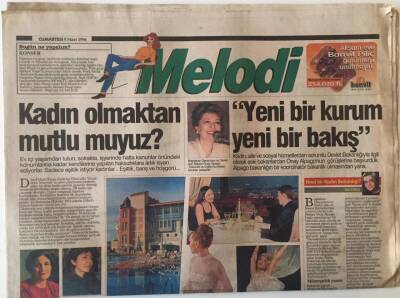 Sabah Gazetesi Melodi Eki 9 Mart 1996 - Kadın Olmaktan Mutlu Muyuz ? GZ22316 - 1