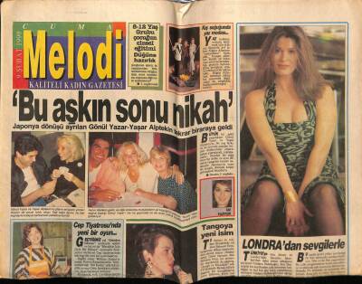 Sabah Gazetesi Melodi Eki 9 Şubat 1990 - Gülşen Bubikoğlu,Londradan Sevgilerle GZ75397 - 1