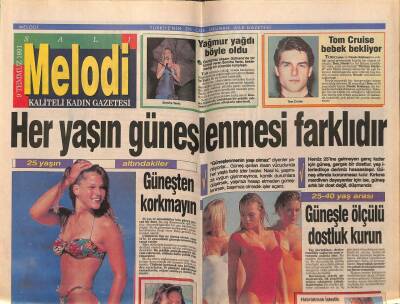 Sabah Gazetesi Melodi Eki 9 Temmuz 1991 - Semiha Yankı,Yağmur Yağdı Böyle Oldu GZ75360 - 1