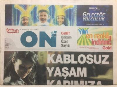 Sabah Gazetesi On Eki 5 Eylül 2006 - Kablosuz Yaşam Kapımıza Geldi GZ35796 - 1