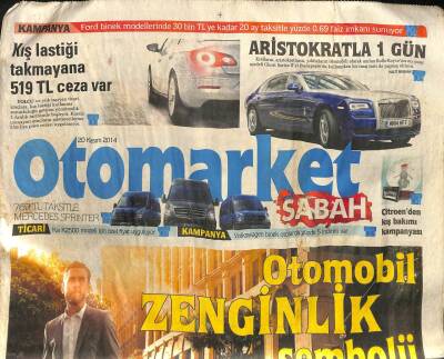 Sabah Gazetesi Otomarket Eki 20 Kasım 2014 - Otomobil Satın Alma Sanatı GZ98848 - 1