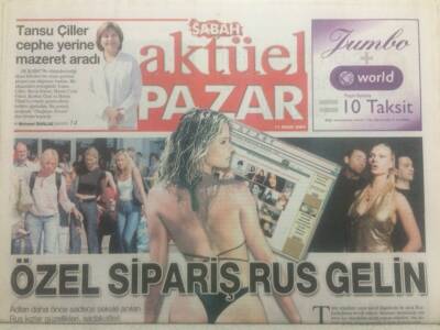 Sabah Gazetesi Pazar Aktüel 11 Ocak 2004 - Bayhan Gürhan,Annem Fare Zehiriyle Beni Öldürmeye Kalktı GZ38030 - 1