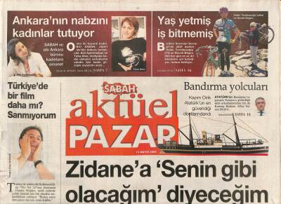 Sabah Gazetesi Pazar Aktüel Eki 15 Mayıs 2005 - Türk Mücevher Markası Gilan Amerikayı Kasıp Kavuruyor GZ84573 - 1