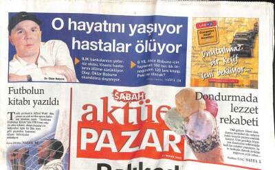 Sabah Gazetesi Pazar Aktüel Eki 17 Nisan 2005 - Futbolun Kitabı Yazıldı GZ107017 - 1