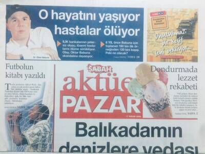 Sabah Gazetesi Pazar Aktüel Eki 17 Nisan 2005 - Hande Yener Etilerde Sokağa Bile Çıkmam Dedi GZ42329 - 1