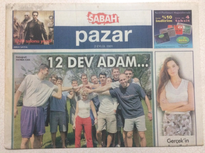 Sabah Gazetesi Pazar Aktüel Eki 2 Eylül 2001 - 12 Dev Adam Ve Bir Cüce Kadın GZ23601 - 1