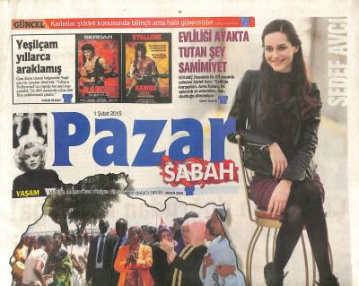 Sabah Gazetesi Pazar Eki 1 Şubat 2015 - Marilyn Monroenun Röntgen Filmi 45 Bin Dolara Satıldı GZ124999 - 1