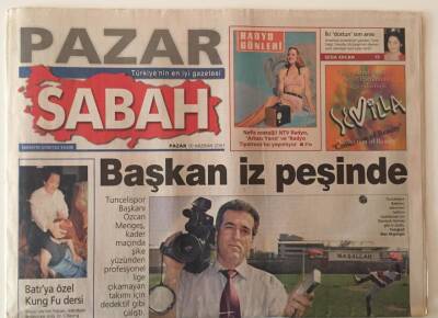 Sabah Gazetesi Pazar Eki 10 Haziran 2001 - Tuncelinin Sherlock u Tuncelispor Başkanı Özcan Mengeş GZ26488 - 1