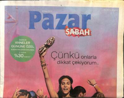 Sabah Gazetesi Pazar Eki 10 Mayıs 2015 - Kuşbakışı Türkiye Atinada GZ101019 - 2