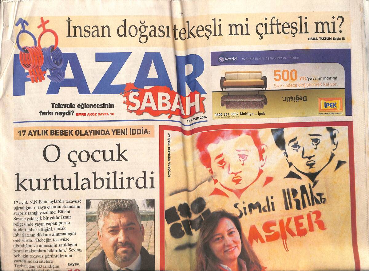 Sabah Gazetesi Pazar Eki 12 Kasım 2006 - Abu Dabi Sultanı 