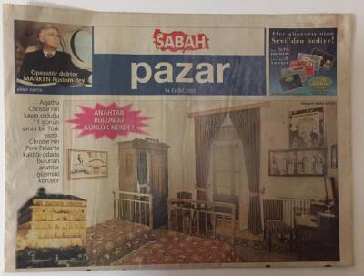 Sabah Gazetesi Pazar Eki 14 Ekim 2001 - Kulelerinin Yıkılmasıyla ABD Dağılma Sürecine Mi Girdi ? Sabırlı Göksel Şimdi Depresif GZ28292 - 1
