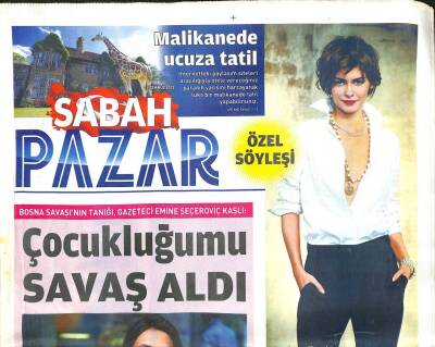 Sabah Gazetesi Pazar Eki 14 Temmuz 2013 - Angelo Bucarelli İstanbulu Hamamda Anlatacak GZ105362 - 1