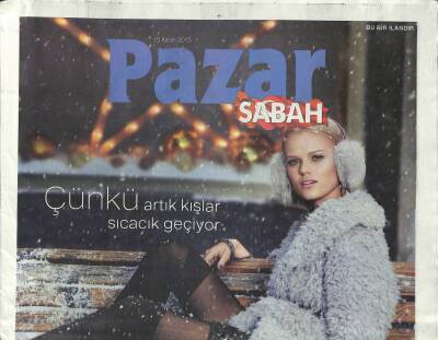 Sabah Gazetesi Pazar Eki 15 Kasım 2015 - Ferman Toprak Arabesk Kültür Hepimizde Var GZ117011 - 1