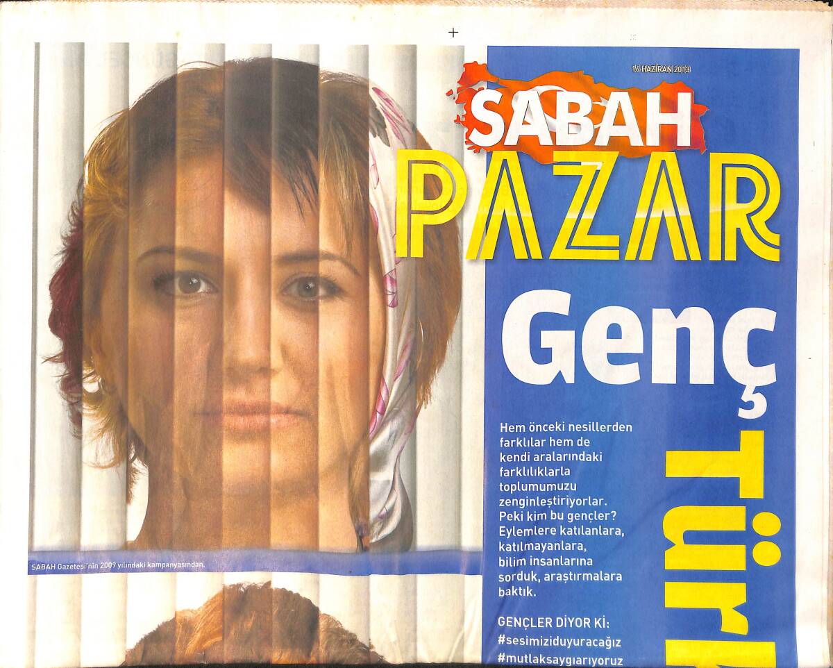 Sabah Gazetesi Pazar Eki 16 Haziran 2013 GZ158318 - 1