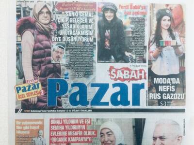 Sabah Gazetesi Pazar Eki 17 Şubat 2019 - Binali Yıldırım Ve Eşi İle Hoş Sohbet GZ43276 - 2